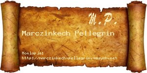 Marczinkech Pellegrin névjegykártya